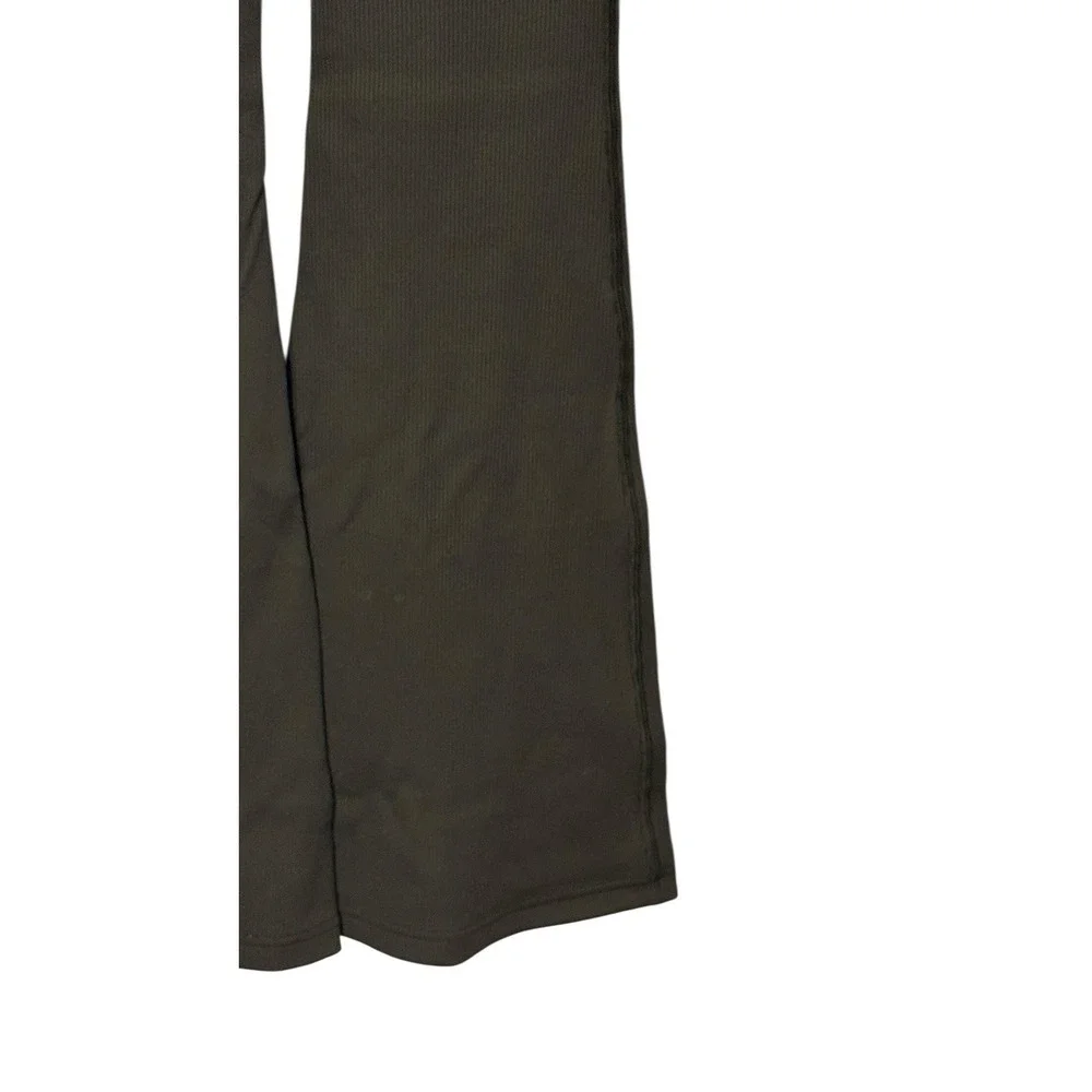 Aerie Offline Women's‎ Leggings Foldover Low Rise Flared Leg Green Small NWT